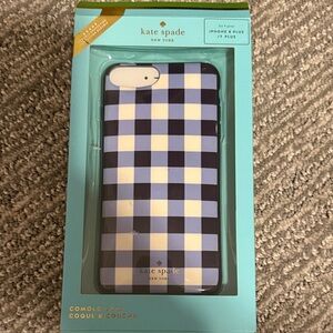 Kate Spade Navy and White Checkered iPhone 8/7 Plus Case